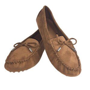 Bella Marie Mula Womens Tan Suede Mocassins US sz 10 New in Box!